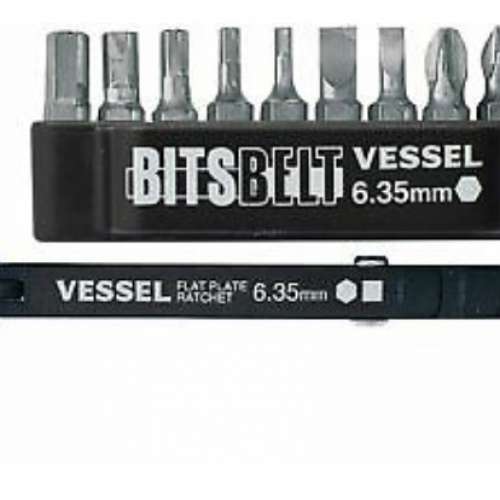 Speed ring VESSEL turn-Plate Ratchet Magnetic 🧲     Screw Catch Driver w/10bits