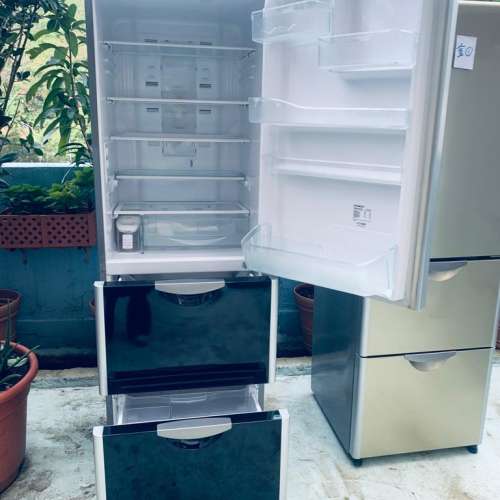 三門 雪櫃 大容量 可自動制冰 R-S37珍珠黑色 180CM高 365公升 100%正常 貨到付款