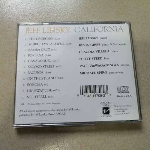 JEFF LINSKY - CALIFORNIA 美版