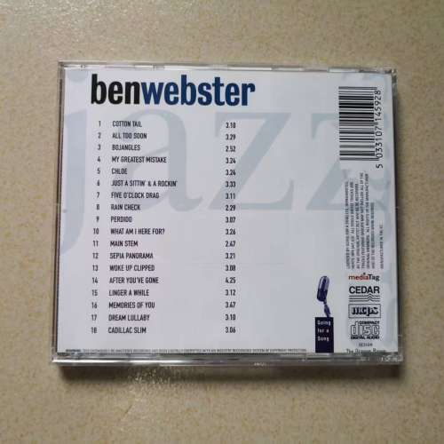 Ben Webster 爵士樂CD