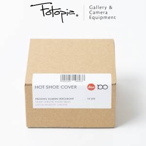 || Brand New Leica Hot Shoe Cover - Brass / Silver Chrome / 100 Years of Leica