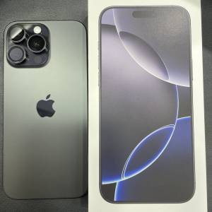 99%New iPhone 16 Pro Max 512GB 黑色 蘋果保養至2026-5-5電池效能100% 香港行貨 全...