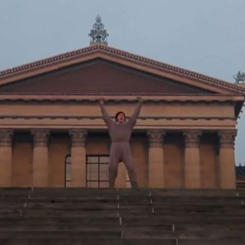 27cm高(經典「Rocky Steps」費城美術博物館洛奇跑步場景) Rocky Balboa Figure 200...