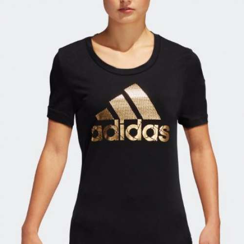 (100% New. 未拆膠袋) Adidas 女裝 tee #cloth Badge of Sport Foilt Logo
