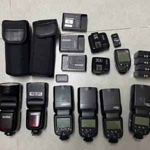 神牛 閃光燈 5支 Godox V860II Godox  V1 飛燈 引閃 Sony Nikon