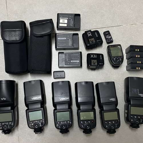 神牛 閃光燈 5支 Godox V860II Godox  V1 飛燈 引閃 Sony Nikon