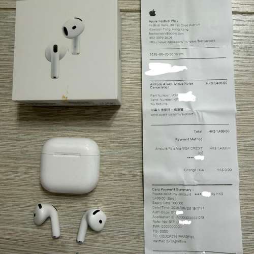 AirPods 4 主動消噪型號 藍牙無線耳機