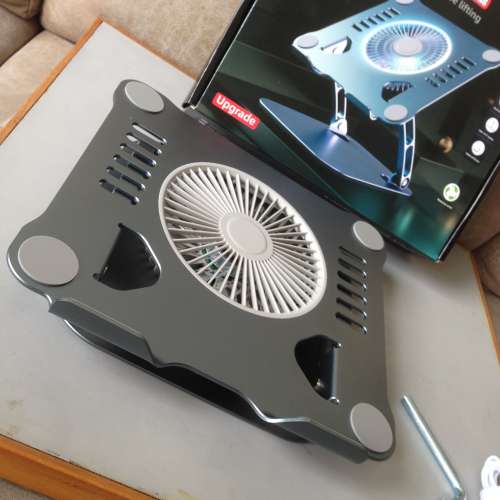 💻 Macbook Stand Notebook Computer Adjustable Portable Aluminium Fan Light USB-C