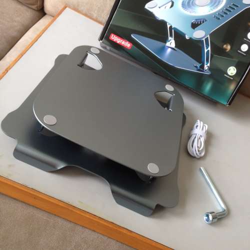 💻 Macbook Stand Notebook Computer Adjustable Portable Aluminium Fan Light USB-C