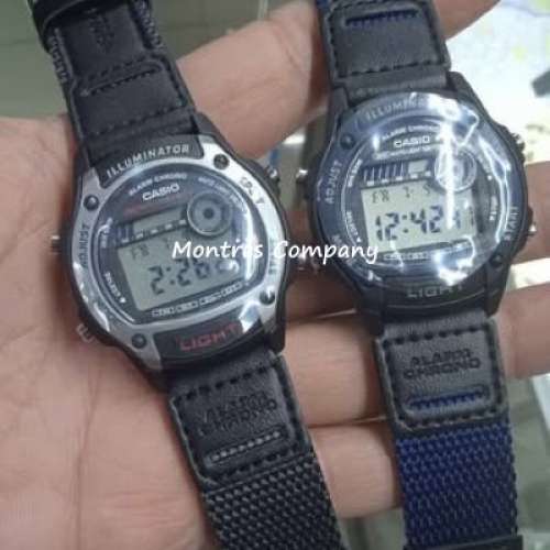 Montres Company 香港註冊公司(32年老店) 卡西歐 CASIO 皮/布錶帶 50米防水 W-220H...
