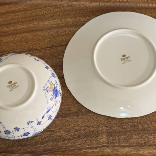 日本製   Sango  中式飯碗連碟 2套共售