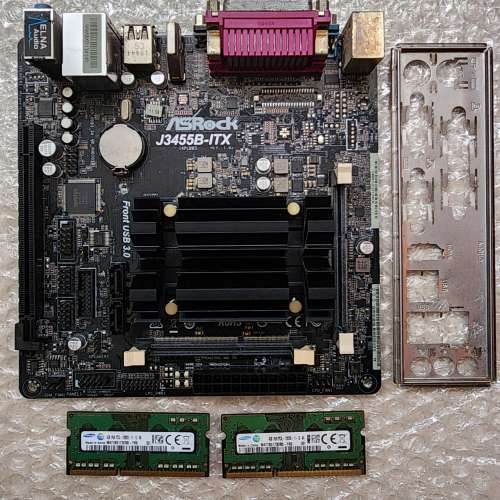 Asrock J3455B ITX 連4GB Ram x2 共8GB