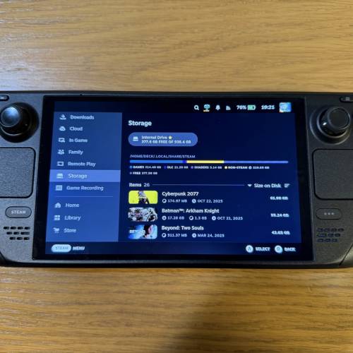 Steam Deck Oled (已由512GB改為1TB)