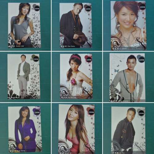 TVB 藝員明信片 每張$10- 5張起碼 幾乎全新