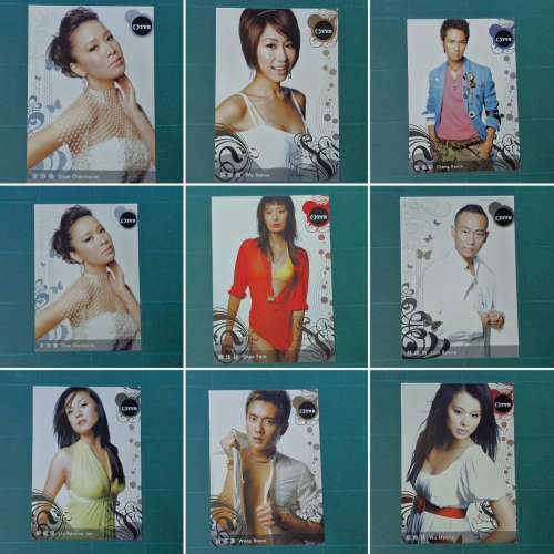 TVB 藝員明信片 每張$10- 5張起碼 幾乎全新