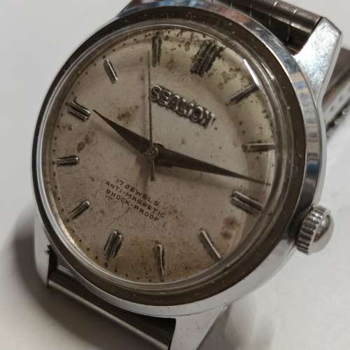 古董 瑞士 SEALION 海獅上鏈錶