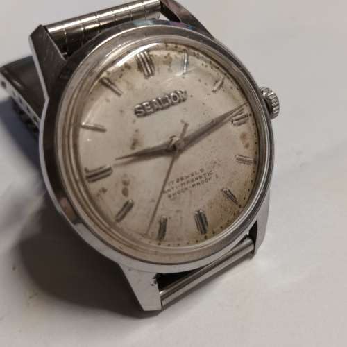 古董 瑞士 SEALION 海獅上鏈錶