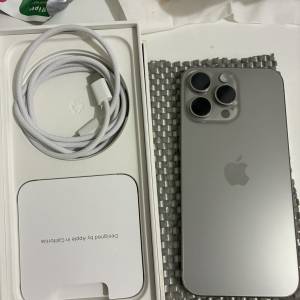 98% new 行貨IPhone 15 pro max 512gb 鈦原色