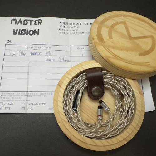 絕版95%新 CM Cable - LIGHT (Silver Widow 線基)單晶純銀升級線CM 2pin 4.4mm