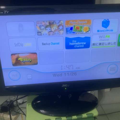 Nintendo Wii 遊戲機全套齊 +(無手制 )+ 火牛 + Wii紅外線接收 + Wii 遊戲光碟 + Wi...