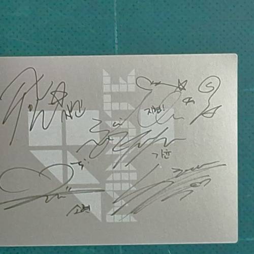 韓流4minute 小卡4張附簽名 幾乎全新