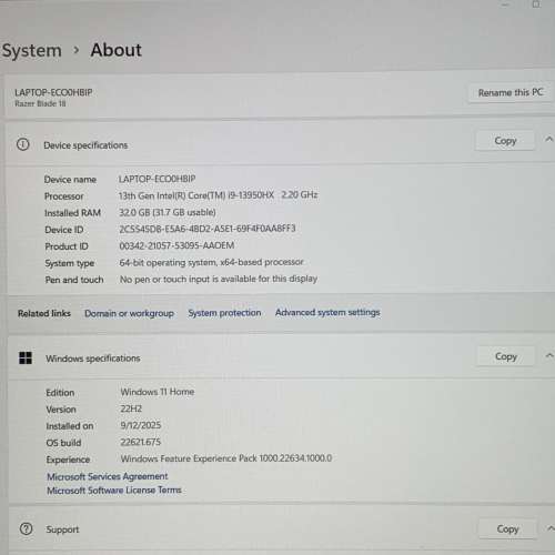 Razer Blade 18 mercury alienware Asus zephyrus
