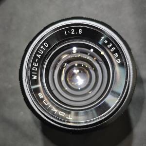 Tokina 圖麗 35/2.8 WIDE AUTO for Minolta 美能達 MD 35mm 35 鏡片通透冇花冇霉 功...
