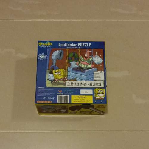 海綿寶寶砌圖．立體視覺雙圖像 12" x 9" 100塊