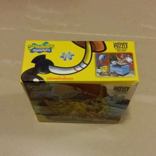 海綿寶寶砌圖．立體視覺雙圖像 12" x 9" 100塊