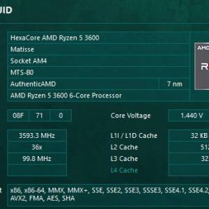 出售AMD CPU Ryzen R5 3600 100%WORK