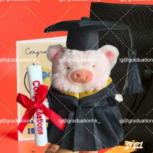 睇下文‼️獨家【訂做】 正版lulu豬畢業公仔‼️ lulu the piggy graduation doll ...