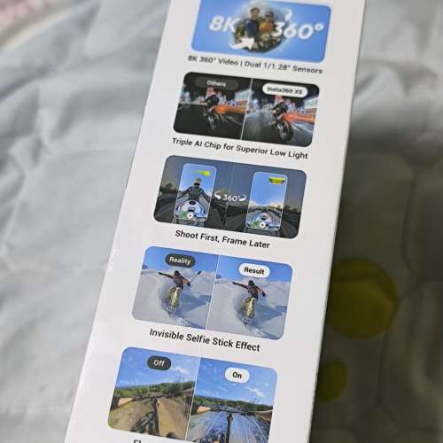 INSTA360 X5 8K 360 ACTION CAM  黑色，全新，未開封，行貨，無單