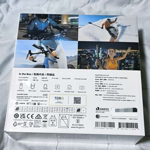 INSTA360 X5 8K 360 ACTION CAM  黑色，全新，未開封，行貨，無單