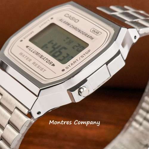 Montres Company 香港註冊公司(32年老店) 卡西歐 CASIO 七年電池壽命 不鏽鋼錶帶 A...