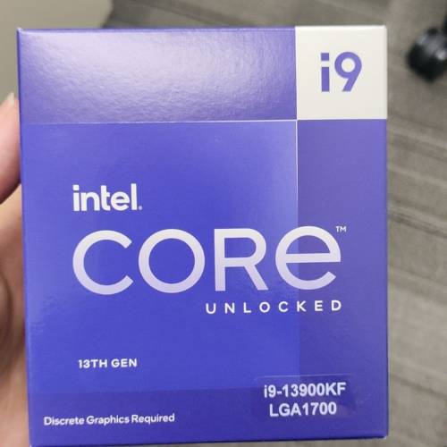 intel i9 13900KF (保養至28年)盒裝全新未拆，intel換貨翻嚟的