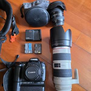 Canon EF3鏡+相機袋全套