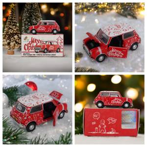 全新 Tiny Mini Cooper Mk 1 Diecast 1/50 (Merry Christmas) 限定版