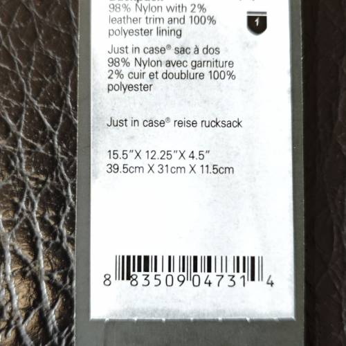 Tumi Voyague 可收納背囊 (全新)