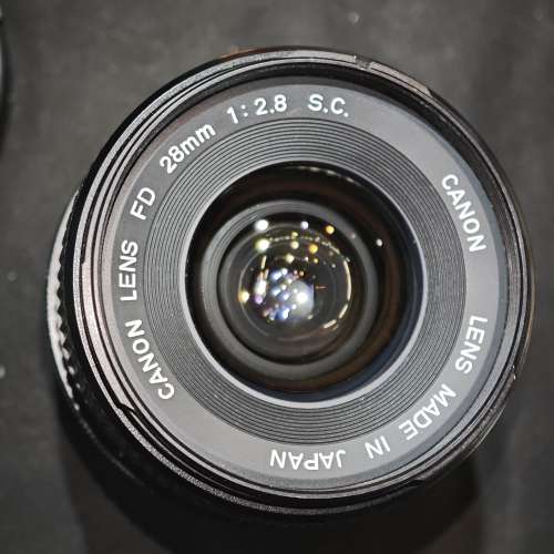 Canon 28/2.8 SC FD 佳能 28mm 28 MF 鏡片通透冇花冇霉微塵 90%new 功能全正常