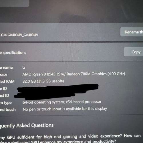 ASUS ROG Zephyrus G14 GA403UV Laptop