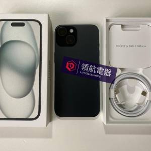 港行全新未激活 iPhone 15 128gb 一年蘋果保養 black 黑色 what app 6497 6645