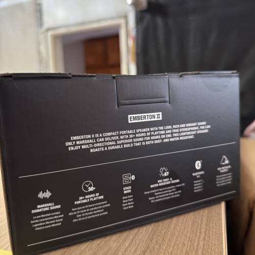 Marshall Emberton II 便攜式藍牙喇叭