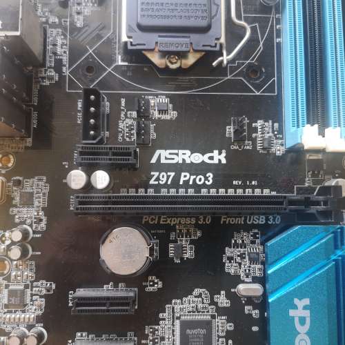 (新淨) ASROCK Z97 PRO3底板連背板 (運作正常)