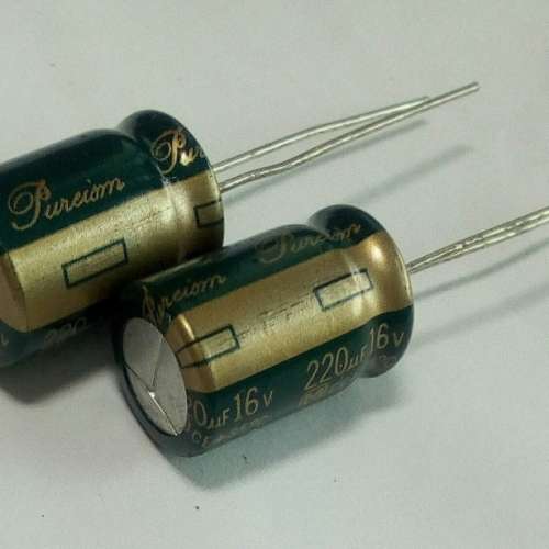 日本音響電容220uF16V,Panasonic Pureism.