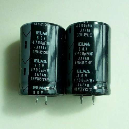 ELNA 4700uF 80V 電容, Japan.