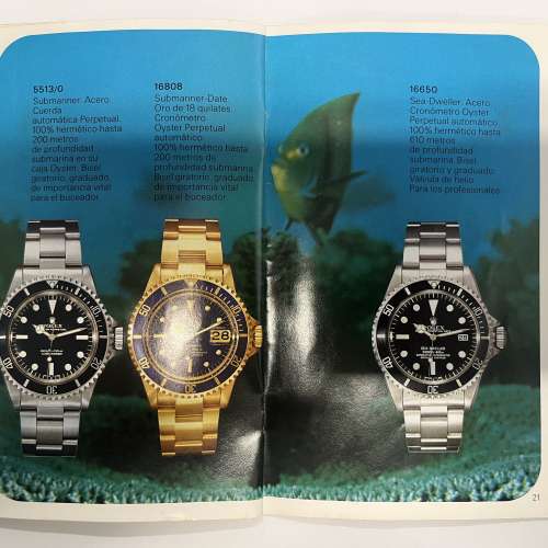 Rolex Catalogue/ Booklet 勞力士目錄 6694 5513 16650 6263 6265 16750 1019 1016...