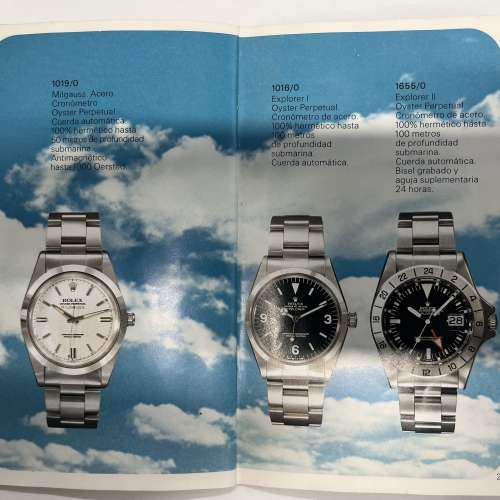 Rolex Catalogue/ Booklet 勞力士目錄 6694 5513 16650 6263 6265 16750 1019 1016...