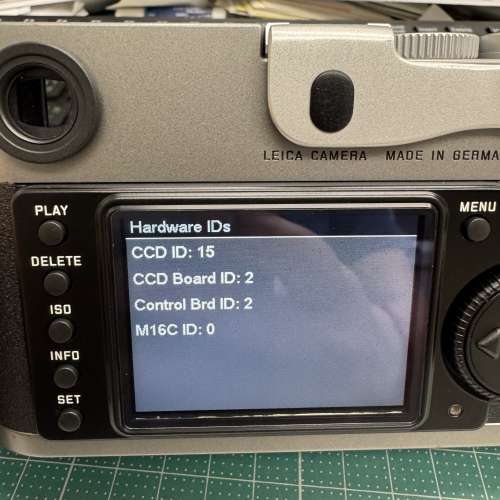 Leica M9 steel grey CCD ID:15 replaced by Leica