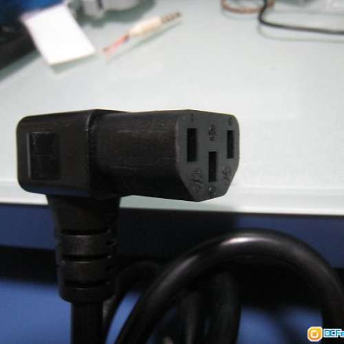 優質台灣 C13 to C14 電源線 延長線 公乸頭 Power Cord (C13 90度曲)