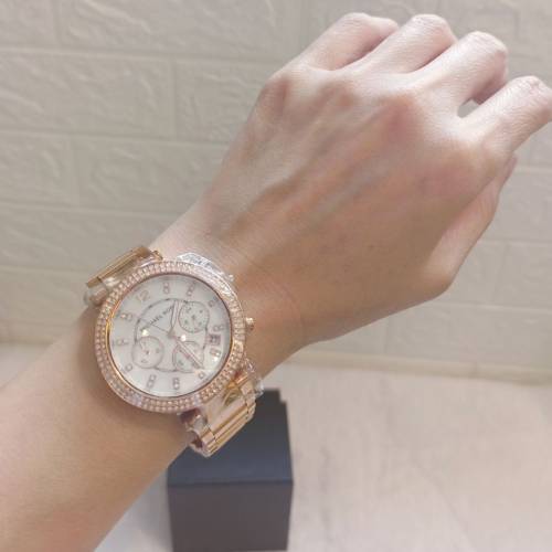 💰議價請移玉步no bargain ​​⌚「MICHAEL KORS」#MK5491💥玫瑰金  #鑲水晶貝母錶...